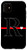 iPhone 11 Black Red Thin Line Monogram Letter R Initial Heart Case