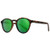 SUNGAIT Women's Classic Vintage Round Polarized Sunglasses Retro Style UV400 Amber Frame-Matte Finish--Green Mirrored Lens K166 HPKLVM