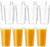 Lawei 12 Pack Plastic Drinking Glasses - 12 Oz Reusable Plastic Water Tumblers Unbreakable Beverage Cups for Home Kitchen Office -Clear-