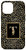 iPhone 12 Pro Max Modern Monogram Initial Letter T Black Leopard Pattern Case