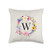 Monogram Letter Initial Designs Gifts Personalized Floral Initial letter W Flower Monogram Throw Pillow 16x16 Multicolor