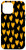 iPhone 12 Pro Max Orange Hearts Black Background Pattern Halloween Colors Case
