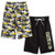 DC Comics Justice League Batman Little Boys 2 Pack Performance Shorts Grey-Black 4-5