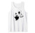 Black  and  White Paint Splatters Cool Vibrant Colorful Designs Tank Top