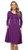 VISHOP Women's Long Sleeve Casual Loose T Shirt Dresses Swing Dress with Pockets Purple S