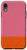 iPhone XR Pink Orange Minimalist Solid Color Block Pattern Case