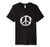 Paint Splatter White Peace Sign Retro Hippie Boho Distressed Premium T-Shirt