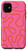 iPhone 11 Bright Pink and Orange Abstract Squiggle Pattern Case