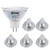 DiCUNO GU5.3 MR16 LED Bulb Non-dimmable 12V Bi-Pin Spotlight Bulb Warm White 2700K 500LM 5W Light Bulb 50W Halogen Bulb Replacement for Track Lighting Recessed Lighting 6 Pack