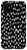 iPhone 11 Dalmatian Pattern Brush Stroke White Large Spots White BG DS Case