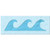 Stencil Stop Wave Pattern Stencil - Reusable for DIY Projects Painting Drawing Crafts - 14 Mil Mylar Plastic -12 x 3.25 inches-