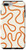 iPhone 7 Plus-8 Plus Abstract Squiggle Pattern in Burnt Orange and Cream Case