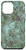 iPhone 12 Pro Max Green Black Paint Splatter Abstract Design Case
