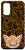 Galaxy S20 Cartoon Cat Rose Flower Black  and  Orange Pattern Case