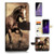 (For Samsung S9+/Galaxy S9 Plus) Flip Wallet Case Cover & Screen Protector Bundle - A8363 Horse