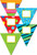 Creative Teaching Press 10-Inch Jumbo Designer Cut-Outs Poppin' Patterns Pennants -5976-