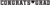 Congrats Grad Large Black Letter Cutout Party Banner - 1 pc