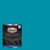 Glidden Interior Paint  plus Primer- Teal-Aqua Interior Paint -Mediterranean Blue One Coat Semi-Gloss 1 Quart