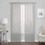 Hudson Hill Voile 59" x 63" Rod Pocket Window Panel Silver-Grey