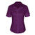 SUNNOW Womens Tailored Short Sleeve Basic Simple Button-Down Shirt with Stretch -S Purple-B-