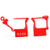 100 Plastic Security Padlock Seal Red Numbered Tamper Evident Disposable Lock for Luggage Bag Clothes