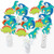 Roar Dinosaur - Dino Mite T-Rex Baby Shower or Birthday Party Centerpiece Sticks - Table Toppers - Set of 15