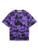 SOLY HUX Women's Tie Dye Short Sleeve T Shirt Casual Summer Loose Tee Tops Purple M