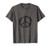 Paint Splatter Peace Sign Retro Hippie Boho Distressed T-Shirt