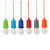 jieerrui 6 Packs-Colorful LED Pull Cord Light Bulb Portable LED Bulb Light On A Rope Hanging Pull Cord Lamp Battery Operated for Weddings Festivals Outdoor Camping Parties BBQ's Decoration