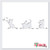 Kitty Cats  and  Butterflies Fun Stencil Best Vinyl Large Stencils for Painting on Wood Canvas Wall etc.-M -17" x 4.5"-- Ultra Thick Exhibit Grade White Color Material