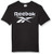 Reebok Stacked Logo Tee Black Large