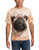 The Mountain Pug Face Adult T-Shirt Tan Large