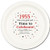 1955 66th Birthday Dinner Plate -8 Count- by Partypro