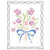 Tulip Bouquet Stencil 6.5 x 8.5 inch -M- - Floral Bunch of Flowers Stencils for Painting Template