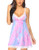 Avidlove Women Chemise Lingerie Strap Chemise Sexy Sleepwear Full Slips Lace Babydoll Sleepwear Dress Pink Blue