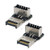 Cablecc 2pcs USB 3.1 Front Panel Header Male to Female Type-E Motherboard Extension Data Adapter