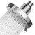 4 Inch Fixed Shower Head with 5 Functions AMAZINGAQUA 2021 Newest High Pressure Rainfall Shower Head Wall Mount Bathroom Shower Heads High Flow Rain Shower Head - Chrome