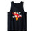 Stay Weird Funny Cool Upside Down Paint Splatter Tank Top