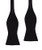 Black Cotton Self Tie Bow Tie for Men - Untied Bowties for Formal Groom or Wedding