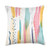 YO! Design Gift Abstract Color Pattern Red Blue Yellow Paint Throw Pillow 18x18 Multicolor