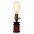 INJUICY Vintage Table Lamps Steampunk Water Pipe Desk Lamp Base with Switch for Bedside Bedroom Living Dining Room Cafe Bar Hallway Decor