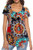 Loose Fitting Tops for Women Leggings Short Sleeve Henley Shirts Casual Loose Fitting Flowy Tunic Blouses Orange 2XL