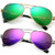 SeeBand Polarized Aviator Sunglasses for Women Men Classic Vintage Metal Frame 2 Pack -Gold-Green Mirror  Silver-Purple Mirror-