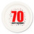 Partypro 70TH Birthday Dinner Plate -8-PKG-