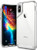 Caseology Skyfall for iPhone Xs Case (2018) - Clear Back & Slim Fit - Silver