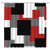 Feierman Red Black Shower Curtain White Gray Abstract Geometry Pattern Digital Printing Polyester Cloth Fabric Bathroom Curtains with Hooks
