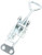 Uxcell 113mmx41mm Metal Rectangle Drawer Door Flush Pull Handle, Silver Tone