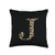 SqueakyRicardo Animal Print Leopard Cheetah Print Letter J Initial Rustic Monogram Gift Throw Pillow 16x16 Multicolor