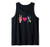 Peace Love Down Syndrome Blue Yellow Ribbon Awareness Meme Tank Top