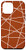 iPhone 12 Pro Max Geometric Lines -white-burnt orange- Case
